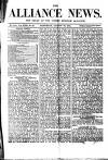 Alliance News Saturday 30 August 1884 Page 1
