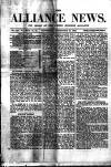Alliance News Saturday 27 December 1884 Page 1