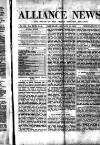 Alliance News Saturday 10 January 1885 Page 1
