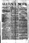 Alliance News Saturday 31 January 1885 Page 1