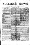 Alliance News Saturday 16 May 1885 Page 1