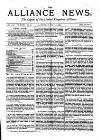 Alliance News Saturday 04 July 1885 Page 1