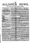 Alliance News Saturday 19 September 1885 Page 1