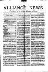 Alliance News Saturday 13 March 1886 Page 1