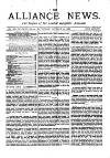 Alliance News Saturday 30 October 1886 Page 1