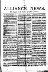 Alliance News Saturday 18 December 1886 Page 1