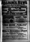 Alliance News Thursday 25 May 1899 Page 1