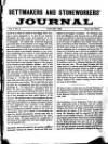 Settmakers' and Stoneworkers' Journal Friday 01 January 1892 Page 1