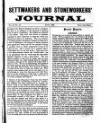 Settmakers' and Stoneworkers' Journal Friday 01 July 1892 Page 1