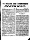 Settmakers' and Stoneworkers' Journal Saturday 01 April 1893 Page 1