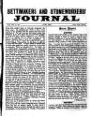 Settmakers' and Stoneworkers' Journal Thursday 01 June 1893 Page 1
