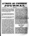 Settmakers' and Stoneworkers' Journal Thursday 01 March 1894 Page 1