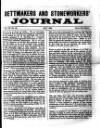 Settmakers' and Stoneworkers' Journal Tuesday 01 May 1894 Page 1