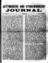 Settmakers' and Stoneworkers' Journal Sunday 01 July 1894 Page 1
