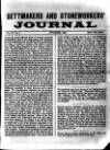 Settmakers' and Stoneworkers' Journal Thursday 01 November 1894 Page 1