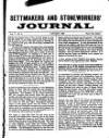 Settmakers' and Stoneworkers' Journal Wednesday 01 January 1896 Page 1