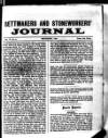 Settmakers' and Stoneworkers' Journal Tuesday 01 September 1896 Page 1