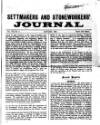 Settmakers' and Stoneworkers' Journal Saturday 01 January 1898 Page 1