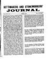 Settmakers' and Stoneworkers' Journal Tuesday 01 March 1898 Page 1