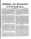 Settmakers' and Stoneworkers' Journal Friday 01 February 1901 Page 1