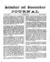 Settmakers' and Stoneworkers' Journal Wednesday 01 January 1902 Page 1