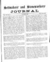 Settmakers' and Stoneworkers' Journal Wednesday 01 October 1902 Page 1