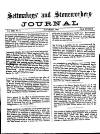 Settmakers' and Stoneworkers' Journal Sunday 01 November 1903 Page 1