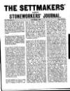 Settmakers' and Stoneworkers' Journal Thursday 01 November 1906 Page 1