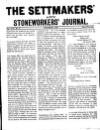 Settmakers' and Stoneworkers' Journal Friday 01 November 1907 Page 1