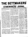 Settmakers' and Stoneworkers' Journal Saturday 01 August 1908 Page 1