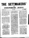 Settmakers' and Stoneworkers' Journal Thursday 01 July 1909 Page 1