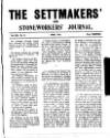 Settmakers' and Stoneworkers' Journal Friday 01 April 1910 Page 1