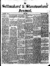 Settmakers' and Stoneworkers' Journal Thursday 01 June 1916 Page 1