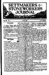 Settmakers' and Stoneworkers' Journal Sunday 01 June 1930 Page 1