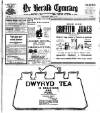 Herald Cymraeg Tuesday 21 October 1913 Page 1