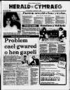 Herald Cymraeg Saturday 15 February 1986 Page 1