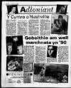 Herald Cymraeg Saturday 30 December 1989 Page 12