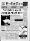 Hinckley Times Thursday 11 October 1990 Page 1