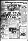 Wokingham Times Thursday 03 December 1987 Page 1