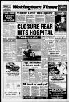 Wokingham Times Thursday 01 December 1988 Page 1