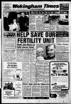 Wokingham Times Thursday 16 November 1989 Page 1