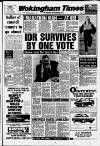 Wokingham Times Thursday 11 January 1990 Page 1