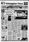 Wokingham Times Thursday 10 September 1992 Page 1
