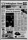 Wokingham Times Thursday 07 January 1993 Page 1
