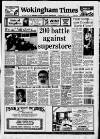 Wokingham Times Thursday 08 April 1993 Page 1