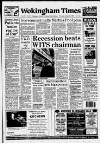 Wokingham Times Thursday 21 October 1993 Page 1
