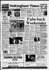 Wokingham Times Thursday 28 October 1993 Page 1