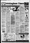 Wokingham Times Thursday 03 March 1994 Page 1