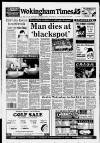 Wokingham Times Thursday 08 December 1994 Page 1
