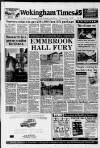 Wokingham Times Thursday 19 January 1995 Page 1
